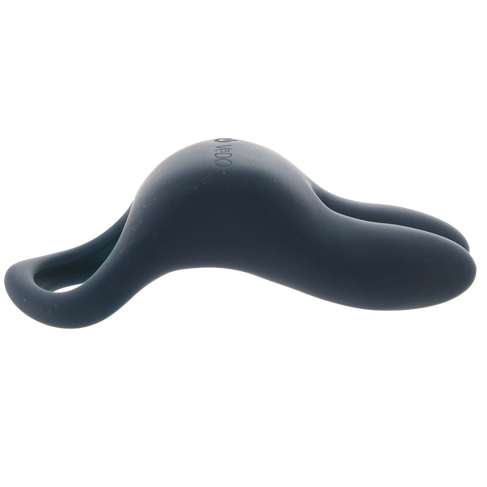 Sexy Bunny Vibrating C-Ring in Just Black