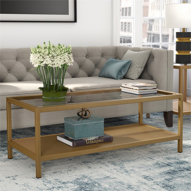 Metal Coffee Table In Gold Henn amp hart