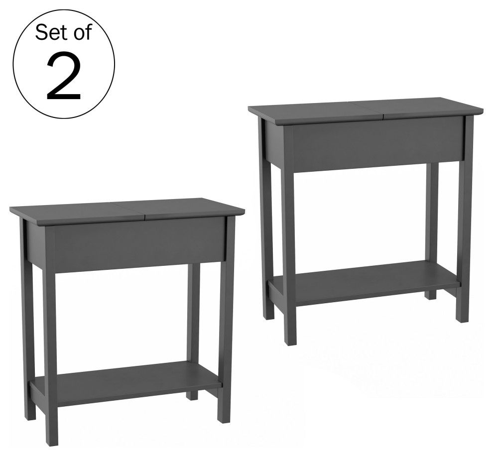 Set of 2 Living Room End Tables   Transitional   Side Tables And End Tables   by Trademark Global  Houzz