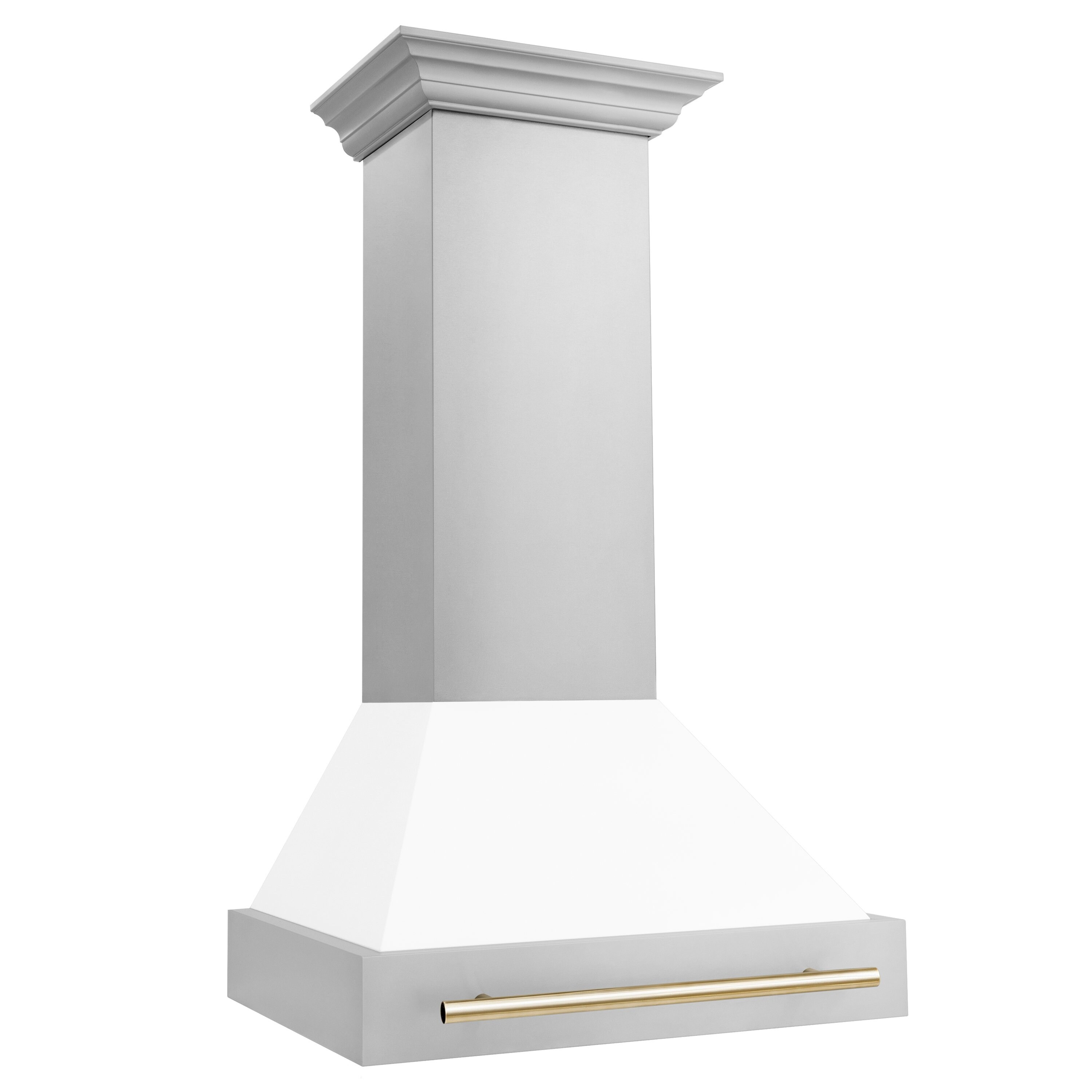 ZLINE Autograph Edition 30-inch Stainless Steel White Shell Range Hood - 30 Inch