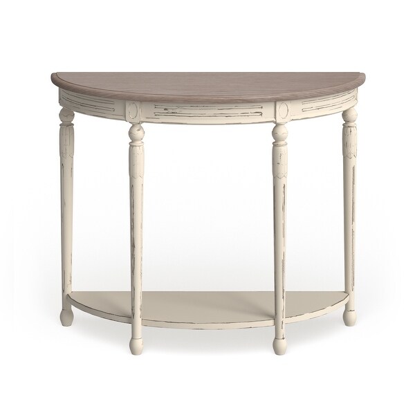 The Gray Barn Melody Fields Wood Traditional French Console Table