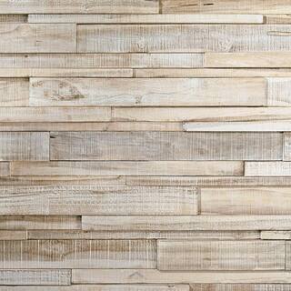 WALL!SUPPLY 0.98 in. x 3.94 in. x 2.56 ft. Ultrawood Teak Linari White (18-Pack) 22760121