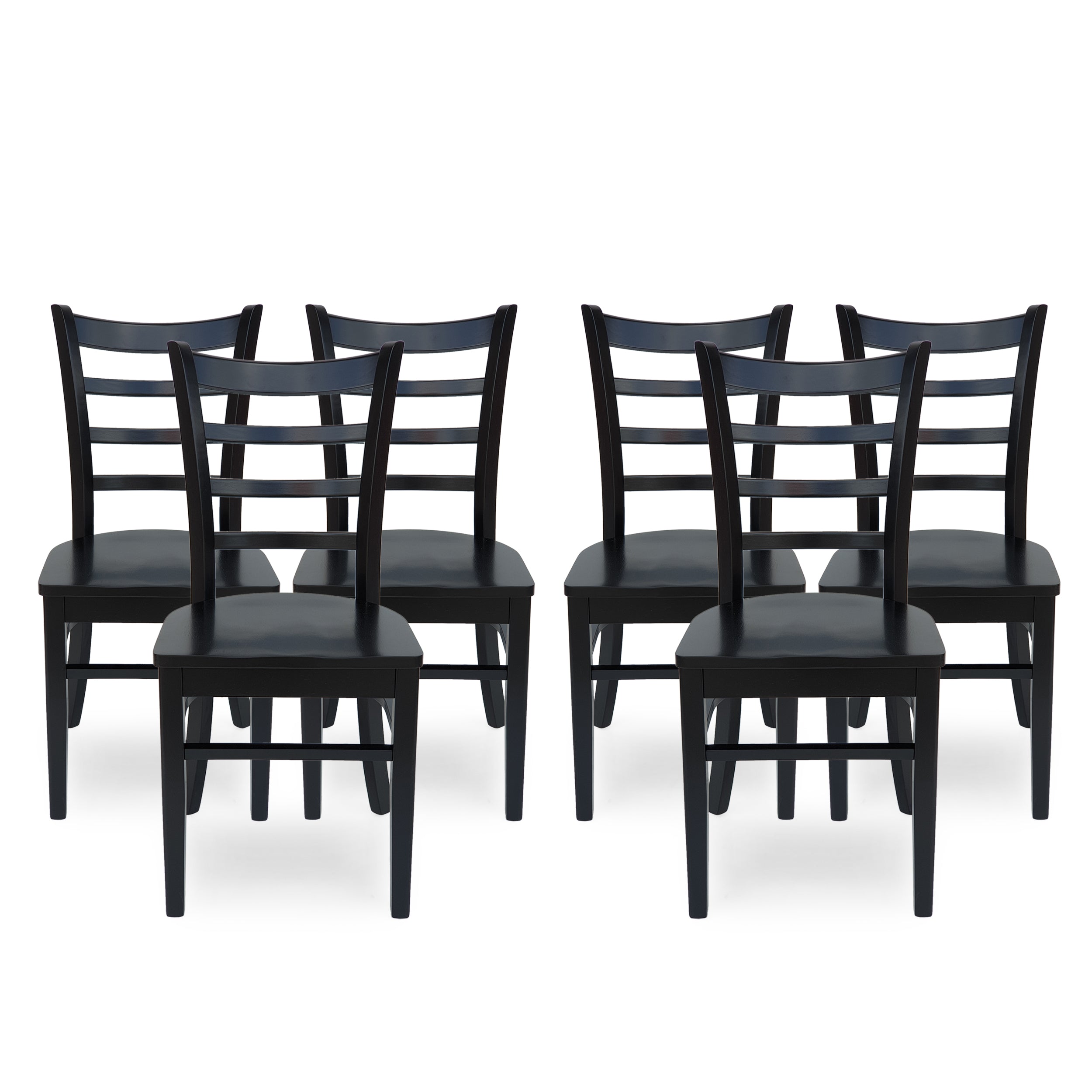 Wagner Farmhouse Wooden Dining Chairs (Set of 6)