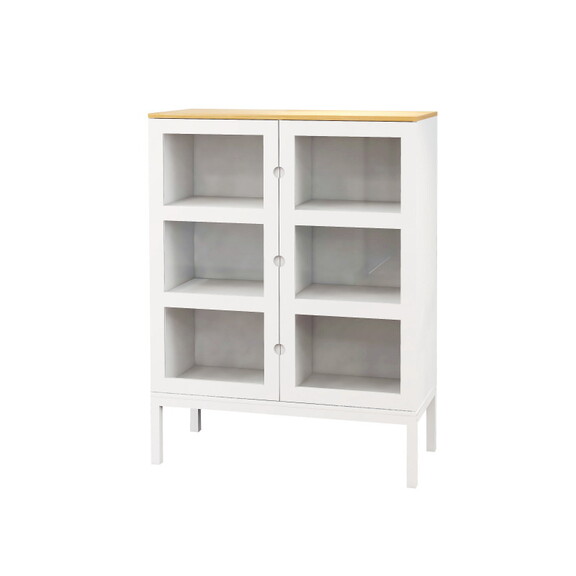 Two door Three tier Shelf Bookcase Cabinet W282S00...