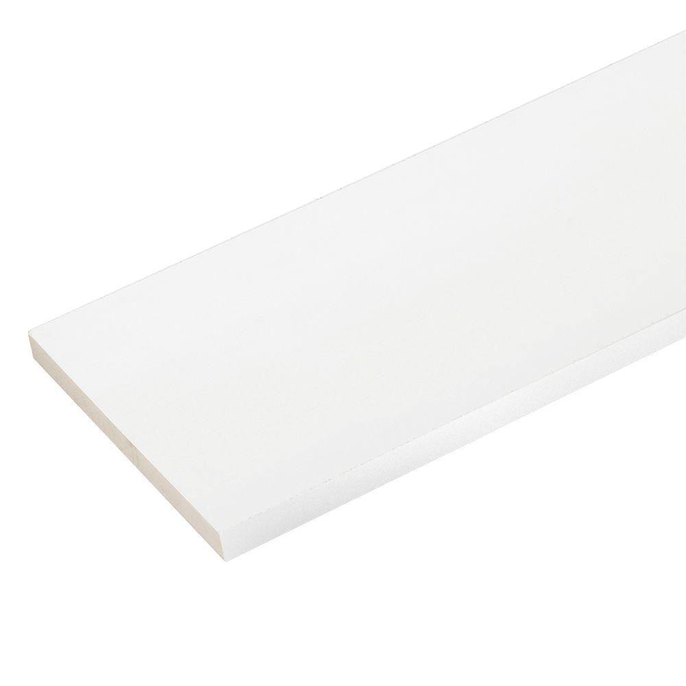 Veranda 34 in. x 9-14 in. x 8 ft. White PVC Trim (3-Pack) 827000006