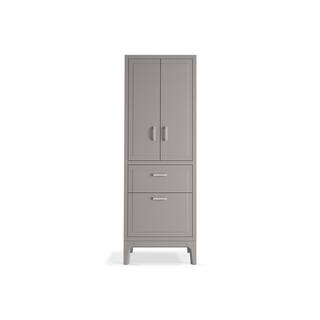 KOHLER Seer 24 in. W Linen Cabinet in Mohair Grey K-33556-ASB-1WT