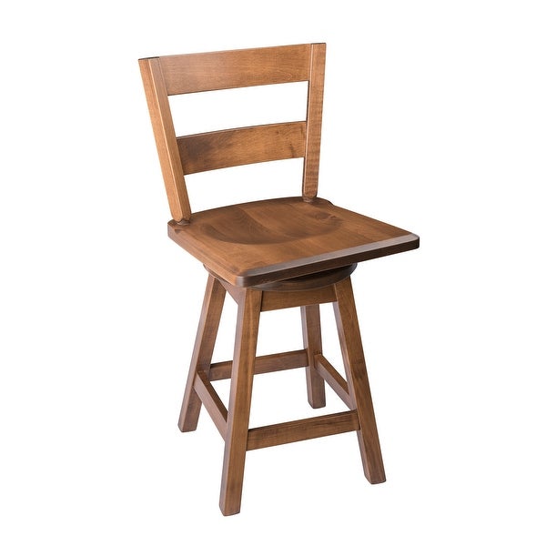 Swivel Urban Bar Stool with Straight Back