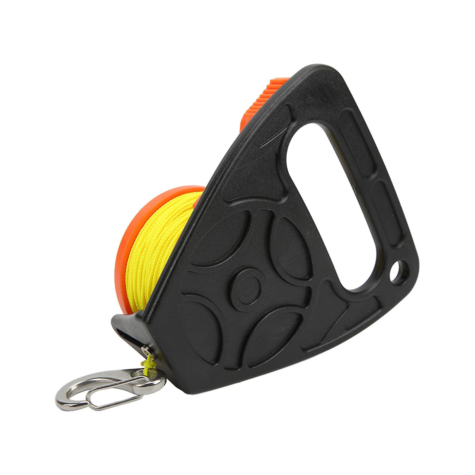 Diving Fishing Reel Scuba Diving Reel With Thumb Stopper Hook For Snorkeling Underwater Water Sports 46m Yellow Wireorange Reel