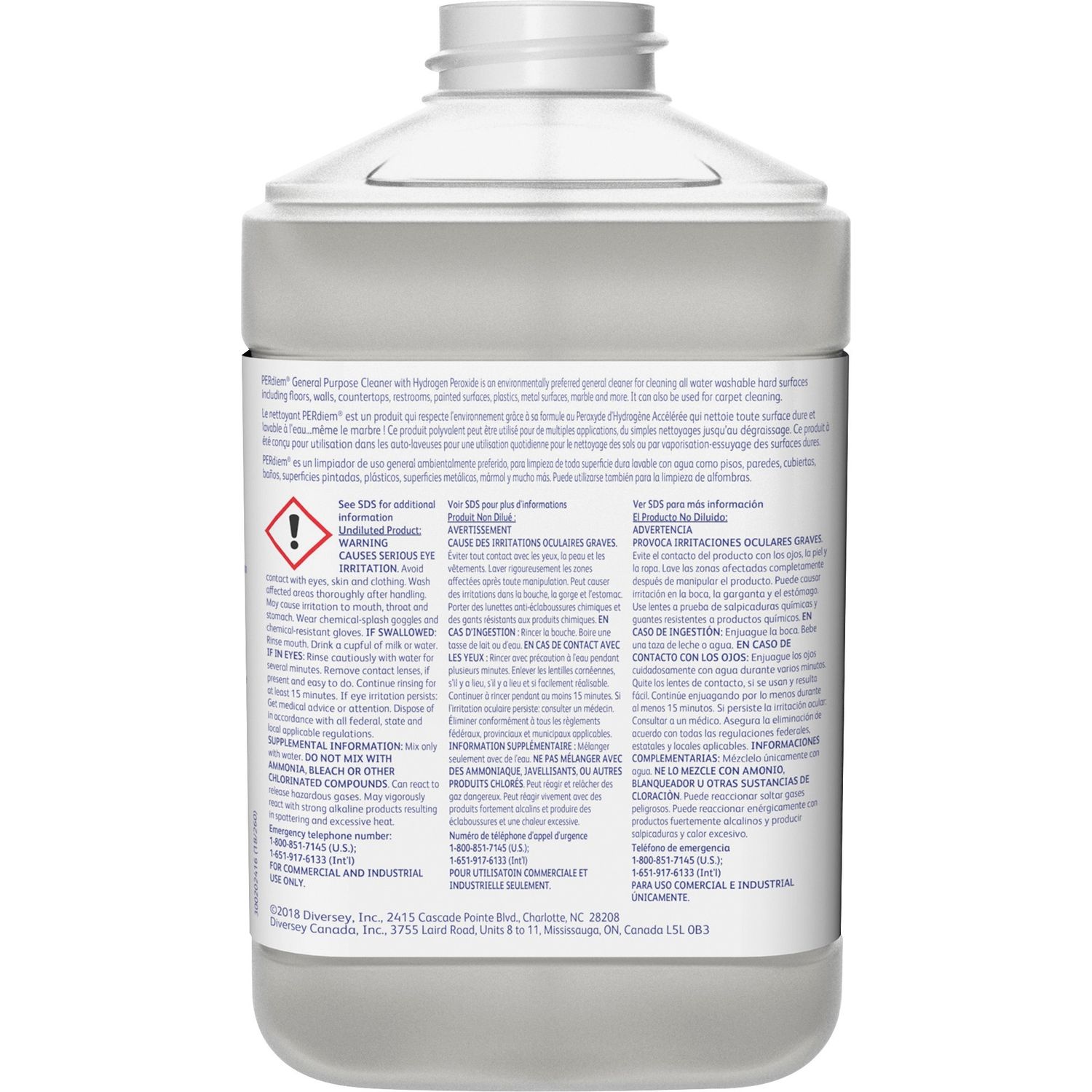 Hydrogen Peroxide Cleaner by Diversey， Inc DVO95613252CT