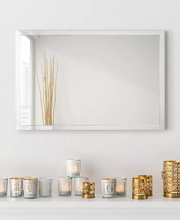 Empire Art Direct Contempo Polished Stainless Steel Rectangular Wall Mirror  20 x 30