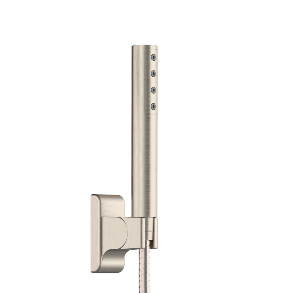 PULSE Showerspas Atlantis 3-Spray Patterns with 2.5 GPM 10 in. Wall Mounted Dual Shower Heads with Body Jets in Brushed Nickel 1059-BN