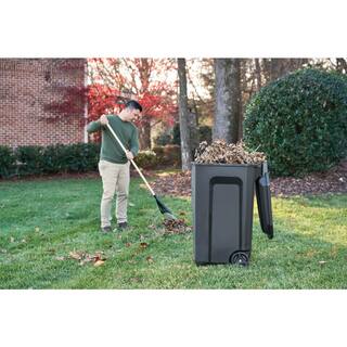 Rubbermaid Roughneck 45 Gal. Black Wheeled Vented Trash Can with Lid (2-Pack) 2136425-2