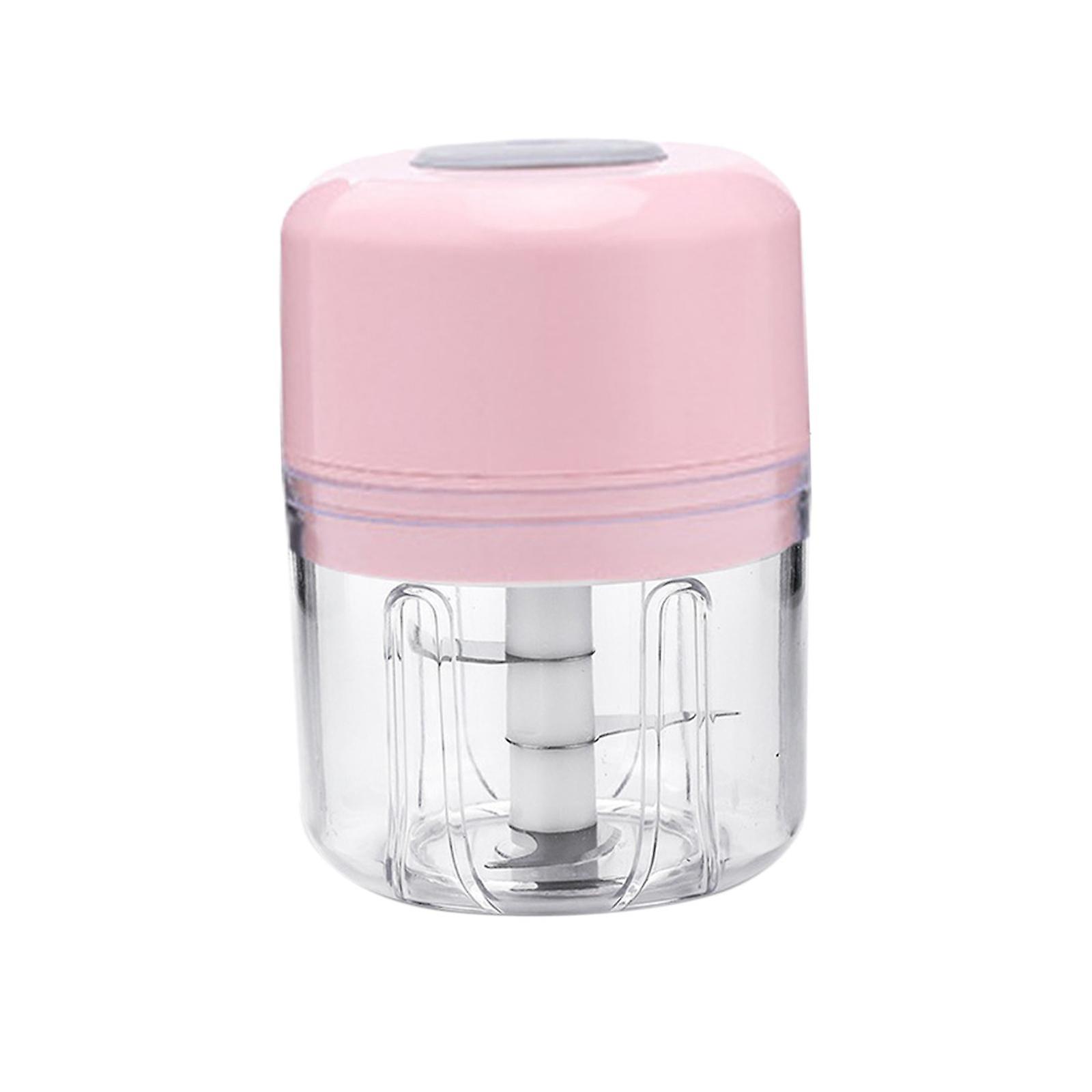 Ice Shaved Machine Wireless Electric Mini Garlic Chopper For Pepper Nuts Ice Pink