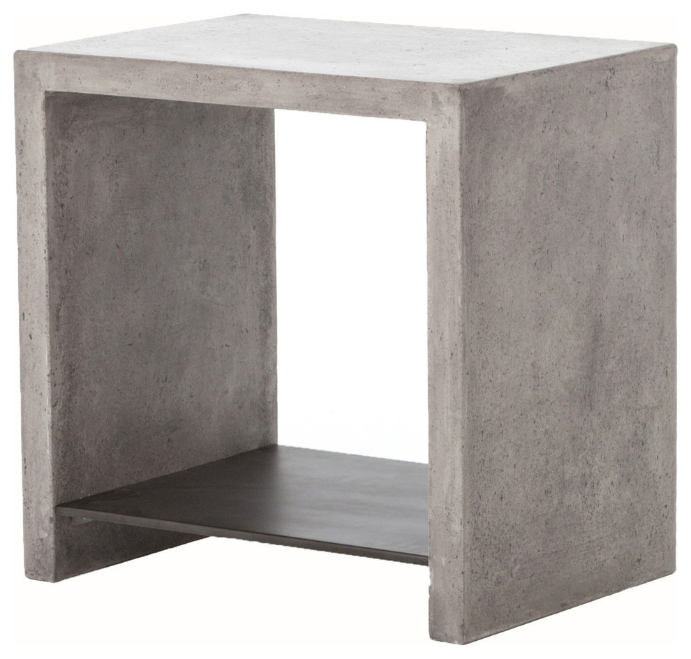 Everett Hugo End Table   Industrial   Side Tables And End Tables   by The Khazana Home Austin Furniture Store  Houzz