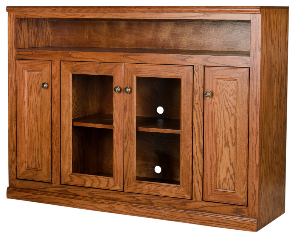 55 quotSimply Oak Entertainment Console   Transitional   Entertainment Centers And Tv Stands   by Eagle Furniture  Houzz