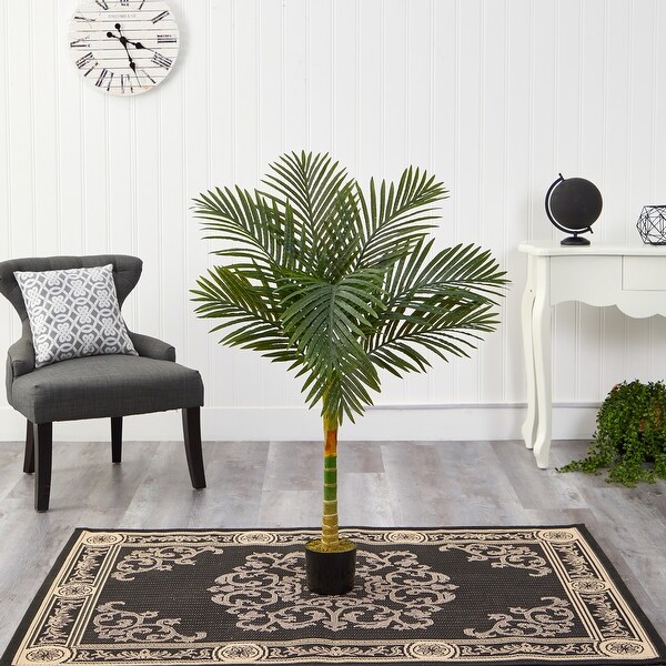 4' Single Stalk Golden Cane Artificial Palm Tree