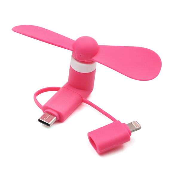 Blank 3 in 1 High Grade USB Micro Phone Fan  Porta...