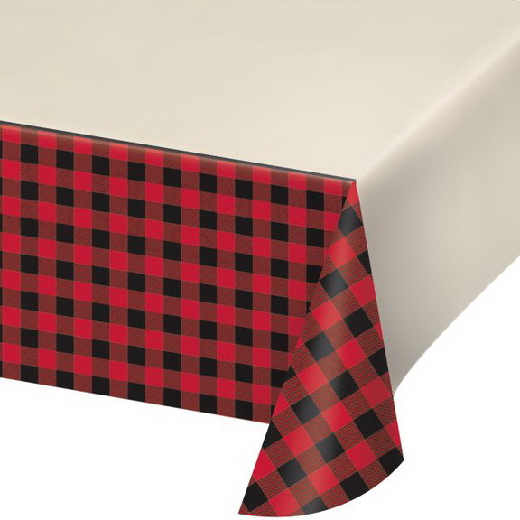 Creative Converting 322283 Buffalo Plaid Plastic T...