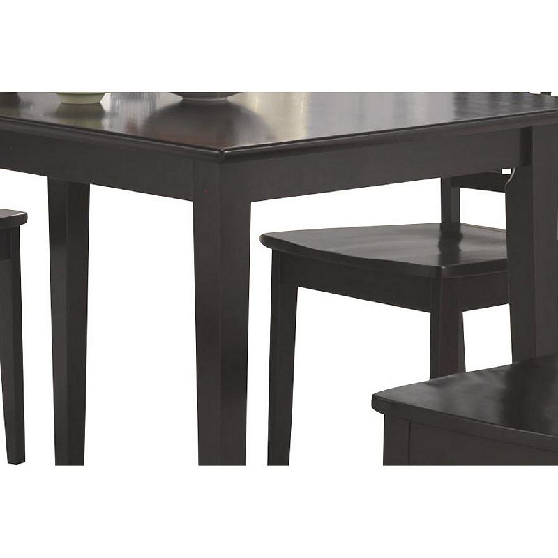 Sophisticated And Sturdy 5 Piece Wooden Dining Set， Brown