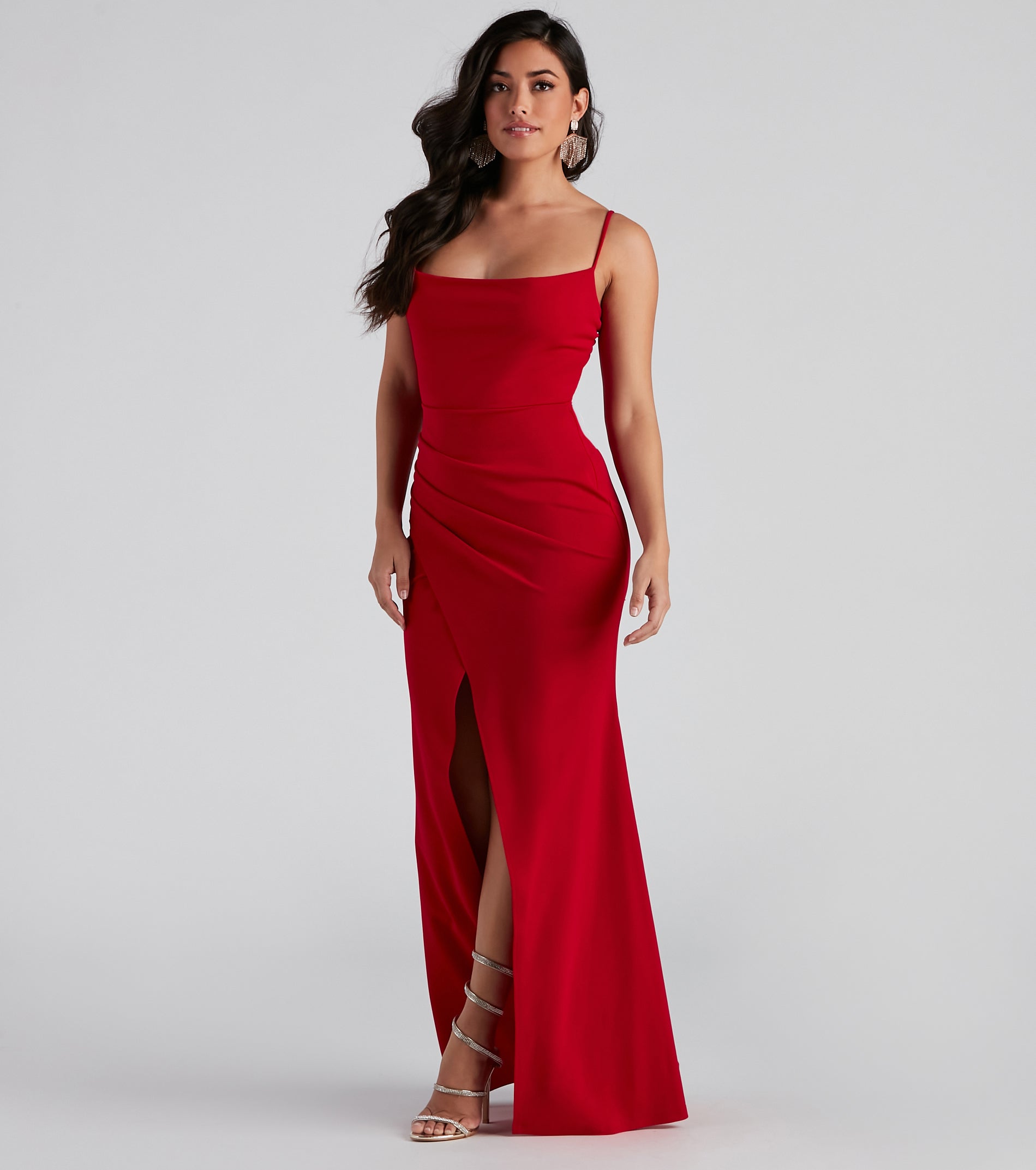 Bentley Wrap-Front Formal Dress