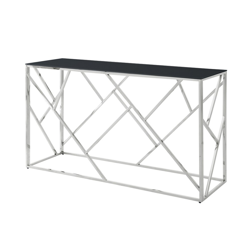 Modern Glass Console Table  55\