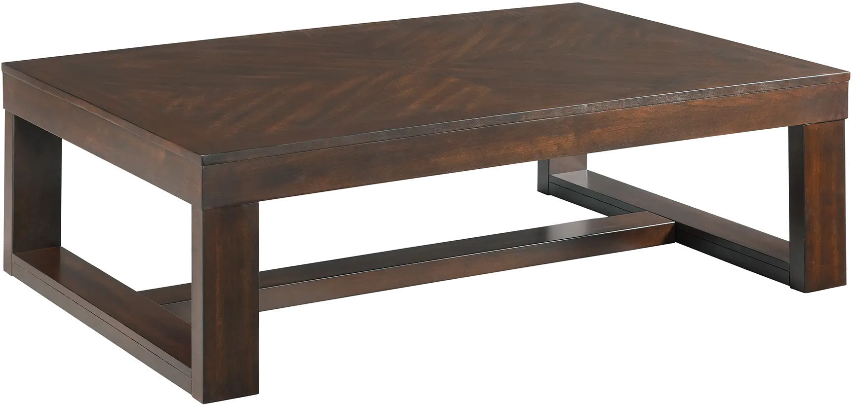 Rustic Cherry Brown Table， Set of 3