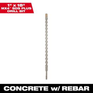 MW 1 in. x 18 in. 4-Cutter SDS-PLUS Carbide Drill Bit 48-20-8346