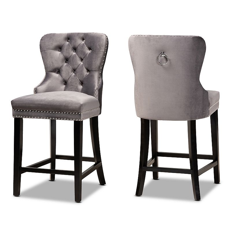 Baxton Studio Howell Counter Stool 2-piece Set