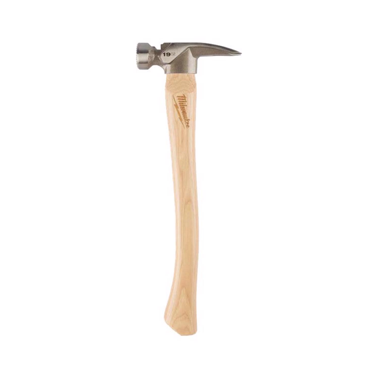 MW 19 oz Milled Face Framing Hammer 16 in. Hickory Handle