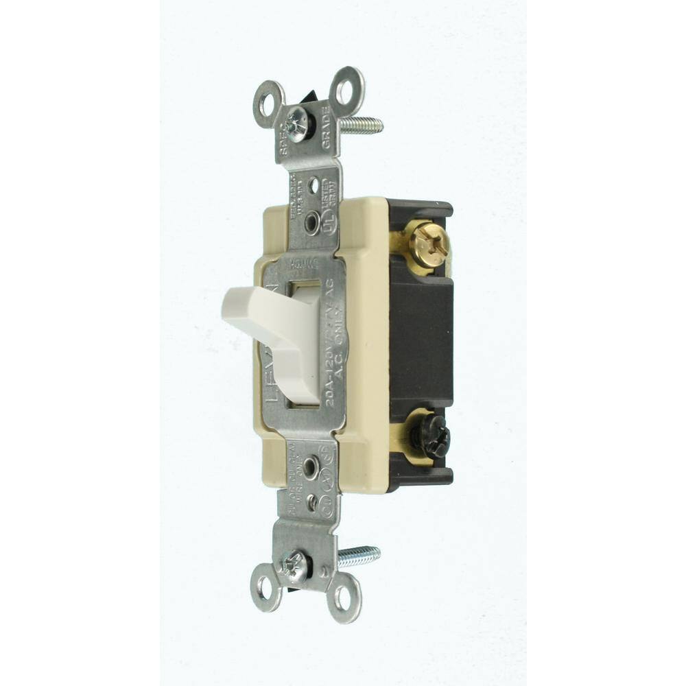 Leviton 20 Amp 4-Way Preferred Toggle Switch White R62-0CSB4-2WS