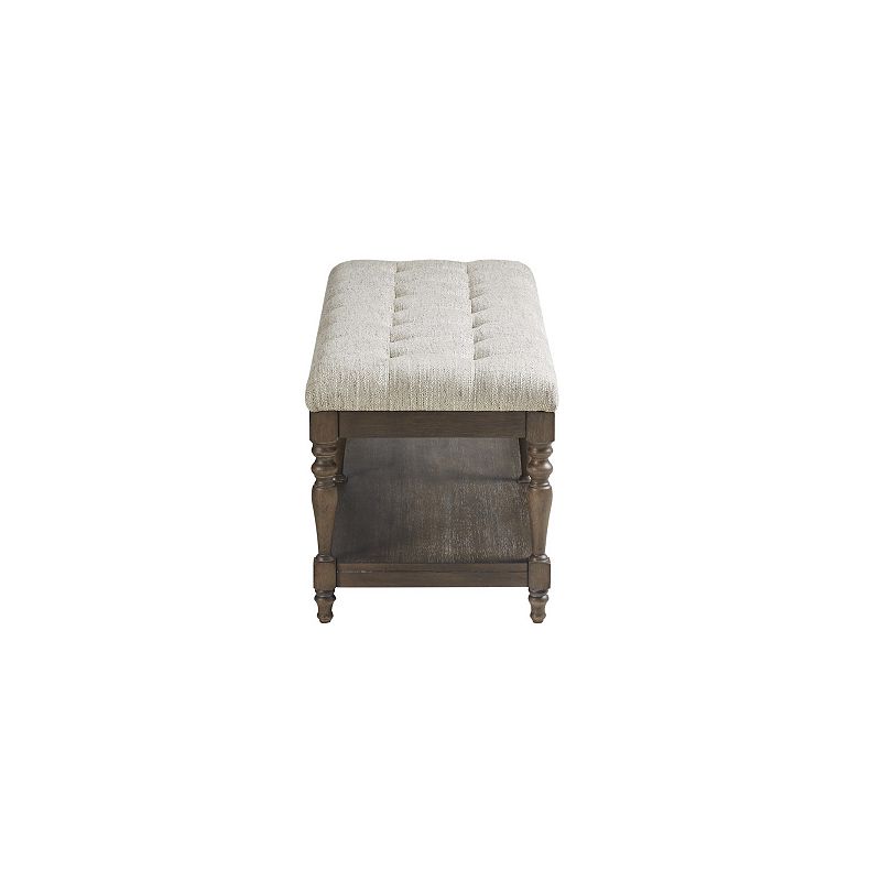 Martha Stewart Highland Button Tufted Accent Bench