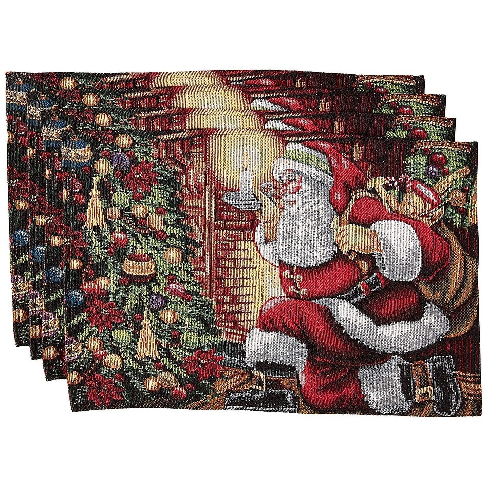 Violet Linen Seasonal Xmas Christmas Holiday Tapestry Pattern  13\