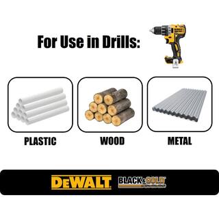 DW Black and Gold Twist Drill Bit Set (15-Piece) DWA1195