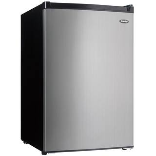 Danby 21.31 in. 4.5 cu. ft. Mini Refrigerator in Stainless Steel with True Freezer and Energy Star compliant DCR045B1BSLDB