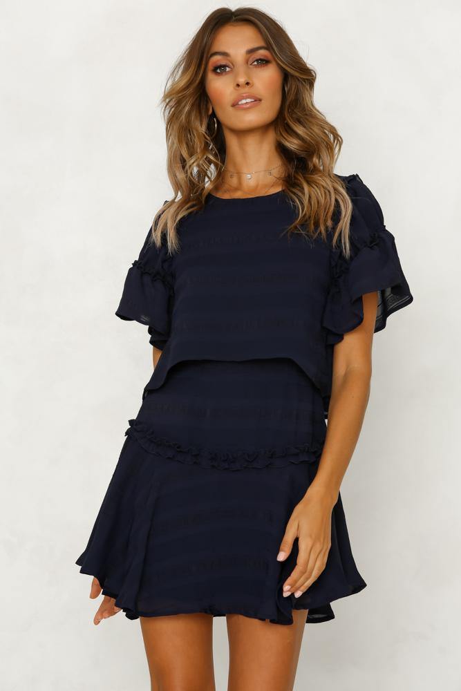 Good Girl Gone Bad Dress Navy