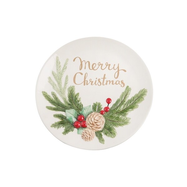 13 Merry Xmas Handpainted Platter