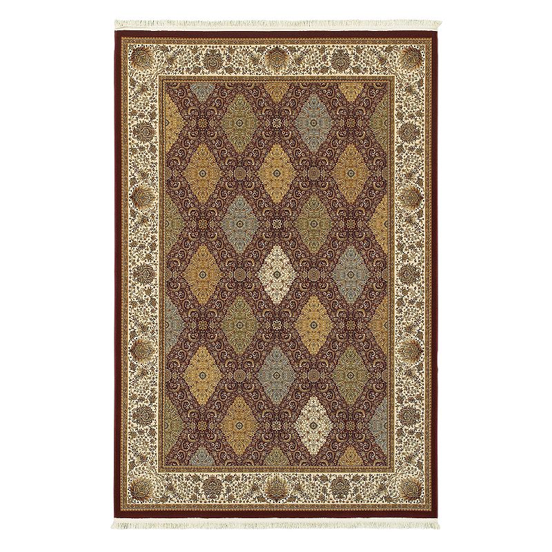 StyleHaven Mackenzie Persian Panel Framed Floral Rug