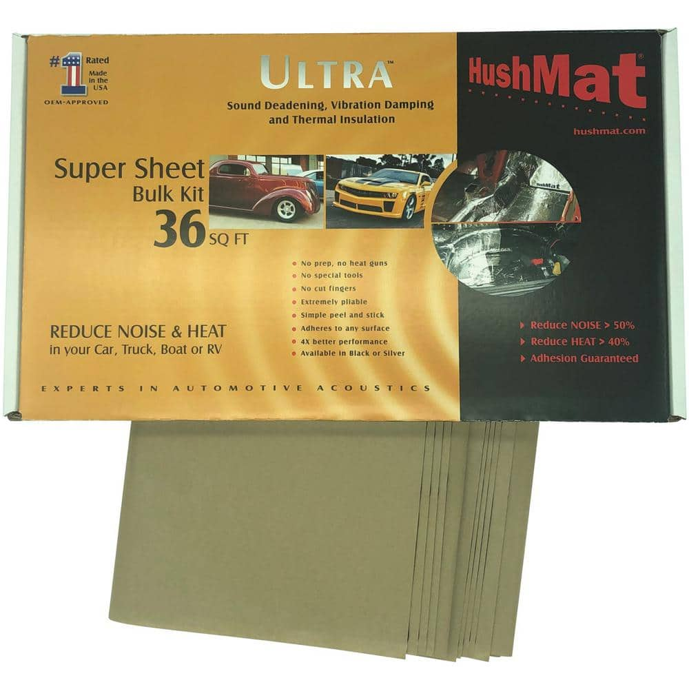 HushMat Super Bulk Sound-Deadening Kit with 36 sq. ft. Silver Foil 10801