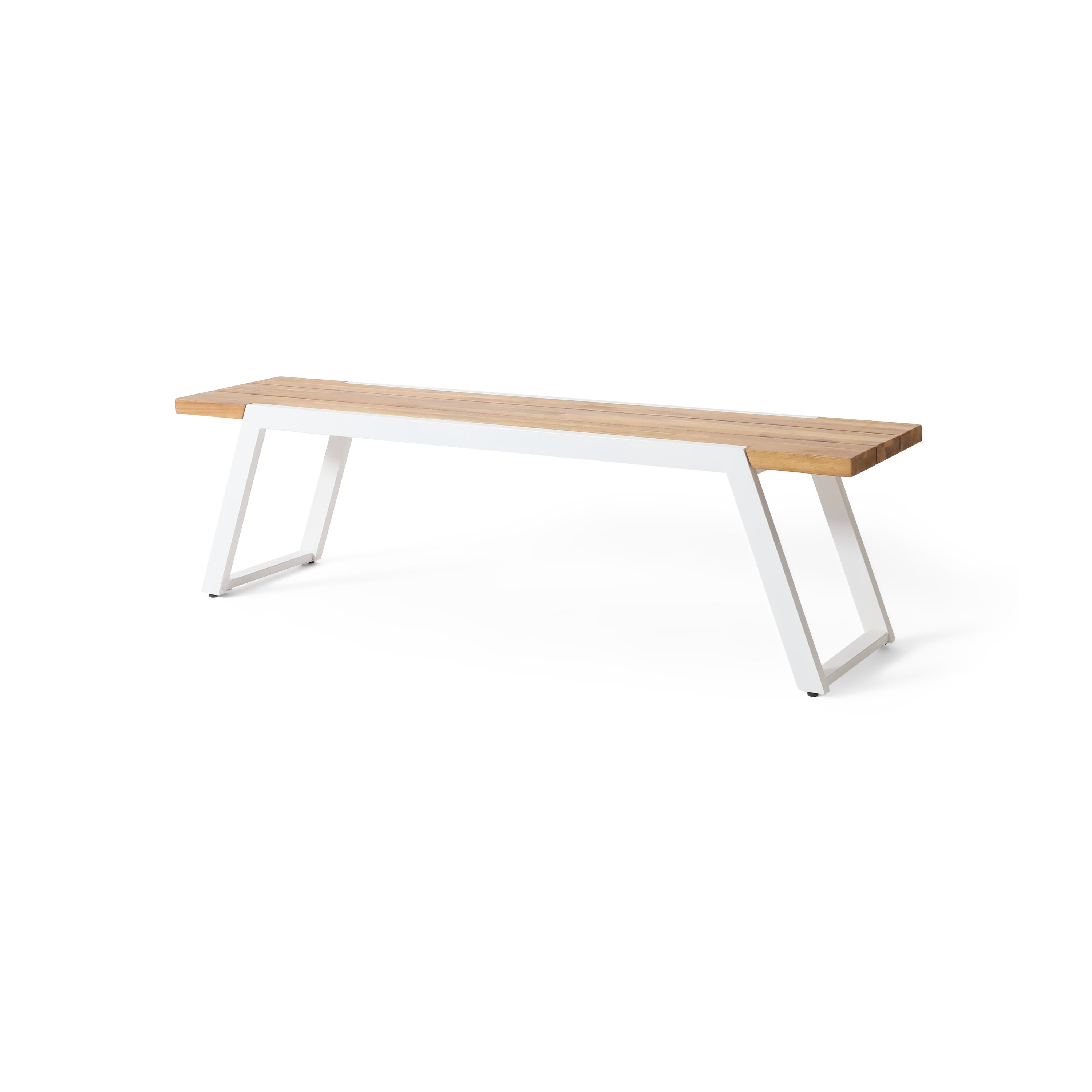 Gebo Outdoor Modern Acacia Wood Dining Bench