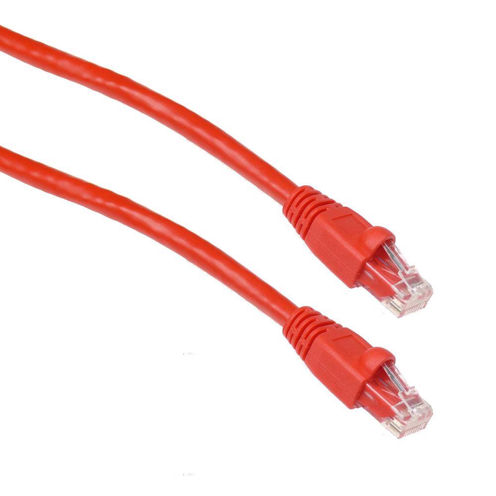 NTW 5 ft. Cat6a Snagless Unshielded (UTP) Network Patch Cable in Red 345-U6A-005RD