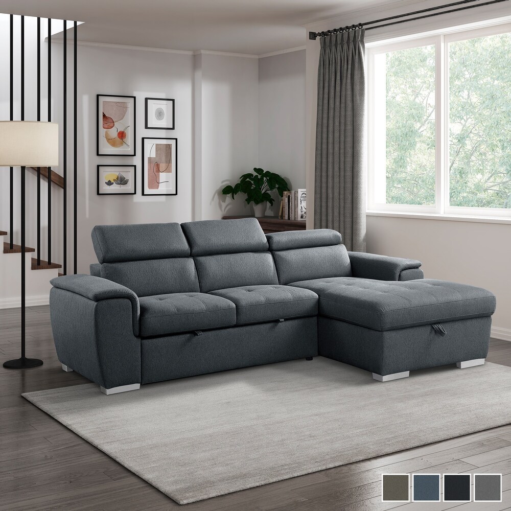 McCoy 2 Piece Sofa Chaise with Pull Out Bed