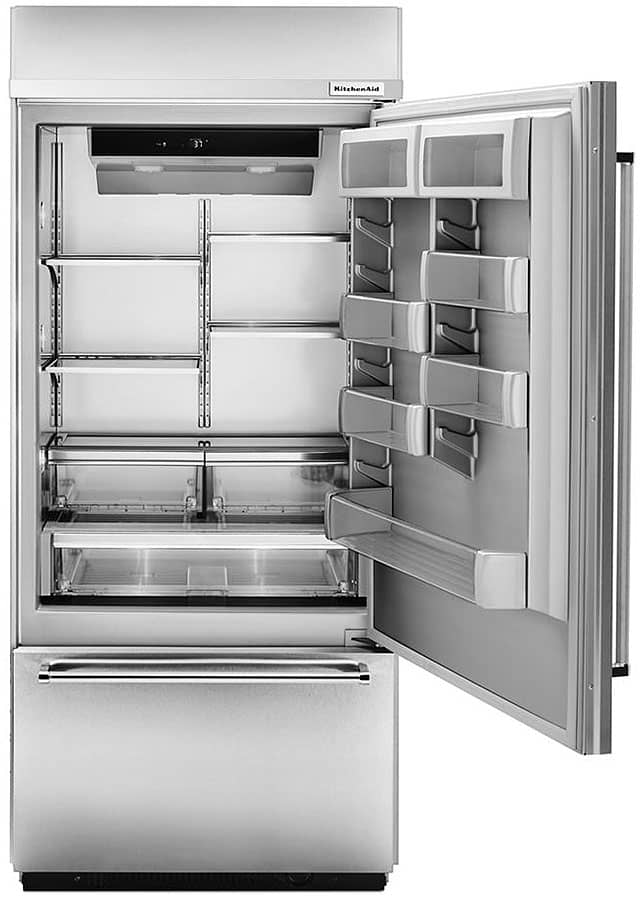 KitchenAid 20.9 Cu. Ft. Stainless Steel Built-In Bottom Freezer Refrigerator