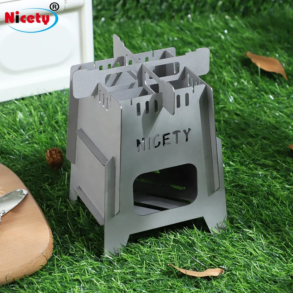 New Design Stainless Steel Portable Camping Stove for Outdoor Hiking