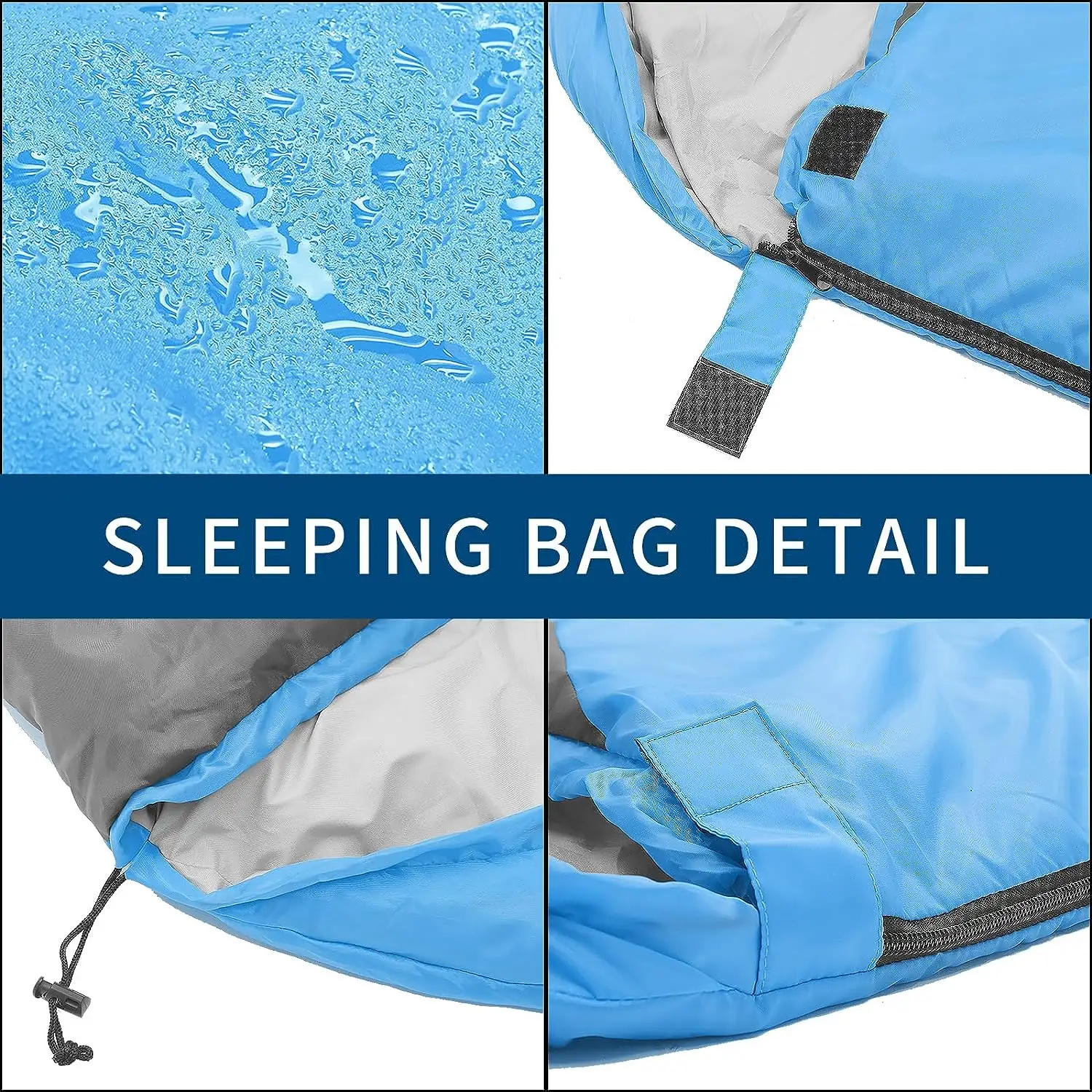 4 Season Polyester Camping Sleeping Bags for Adults Kids   Girls with Storage Bag