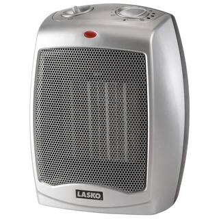 Lasko 1500-Watt 6.7 in. Electric Ceramic Portable Heater with Adjustable Thermostat Space Heater LKO-754200