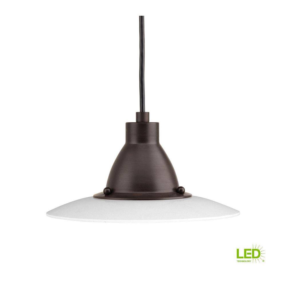 Progress Lighting Avant Collection 1-Light Antique Bronze Integrated LED Mini Pendant P5072-2030K9