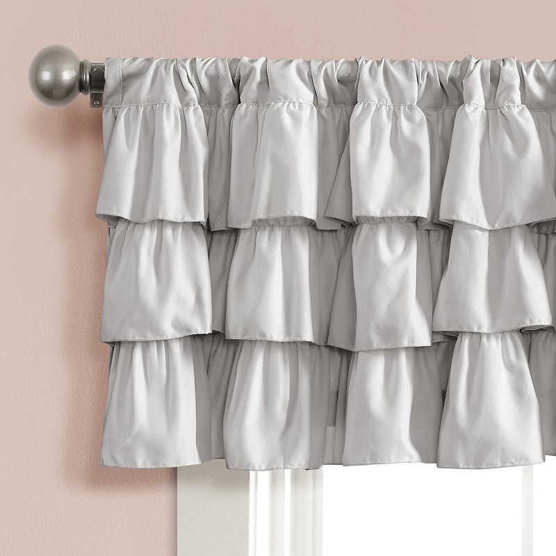 Lush Decor Belle Ruffled Window Valance - 84'' x 18''