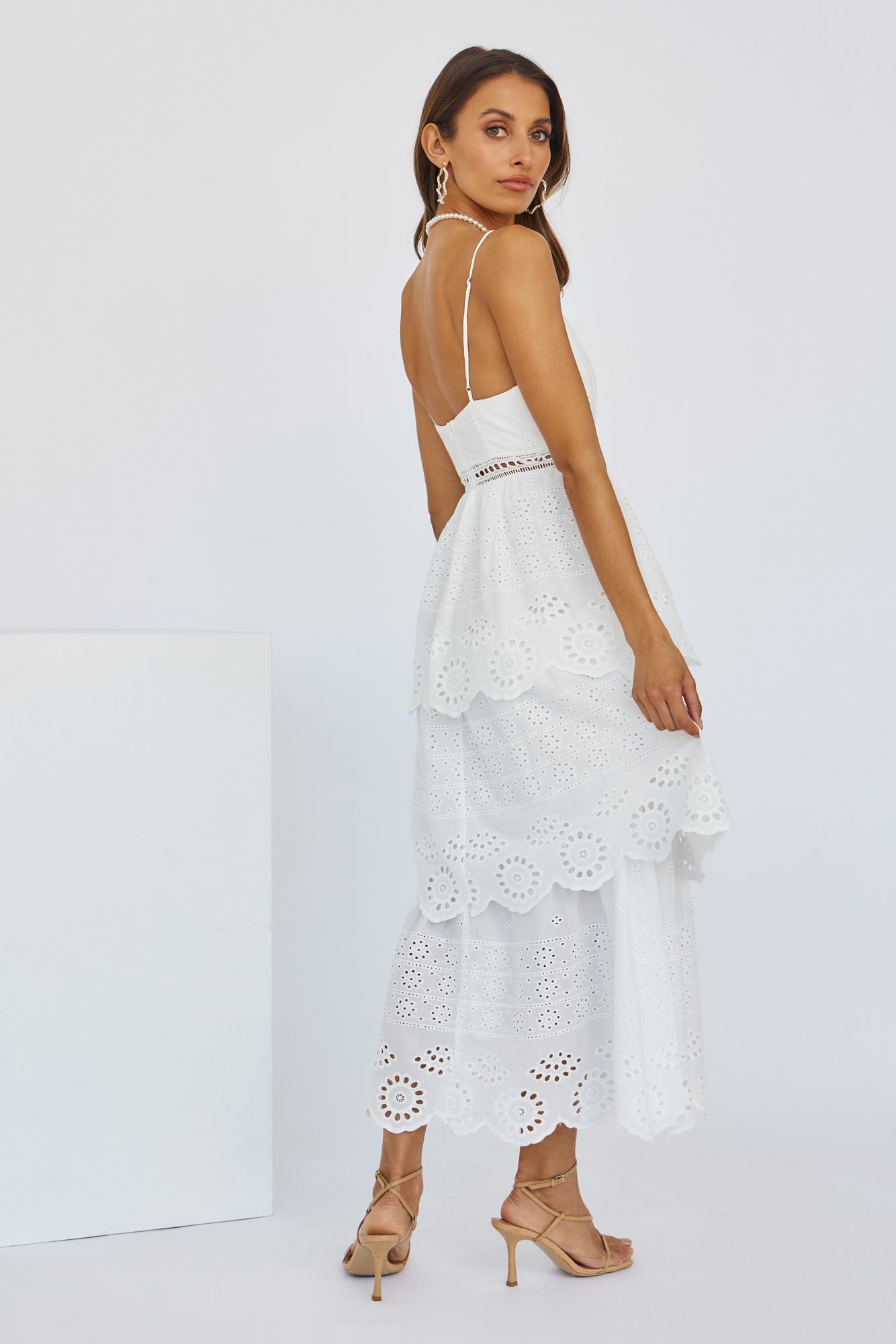 Lady Of Liberty Maxi Dress White