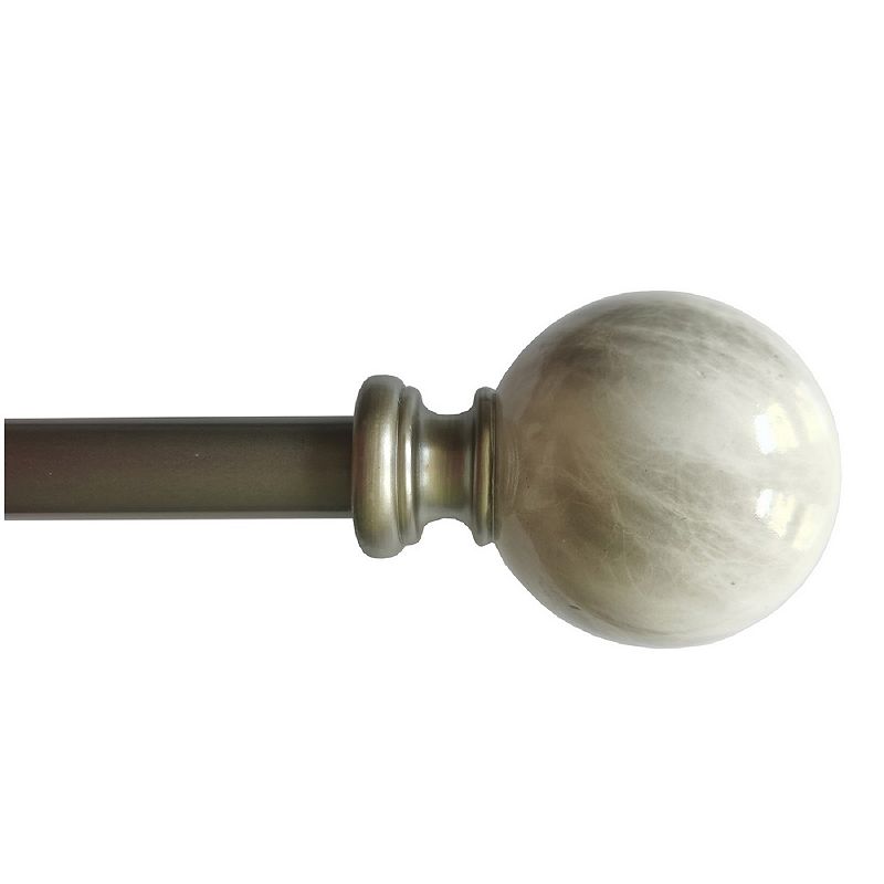 Popular Bath 2-piece Makrana Marble Window Curtain Rod