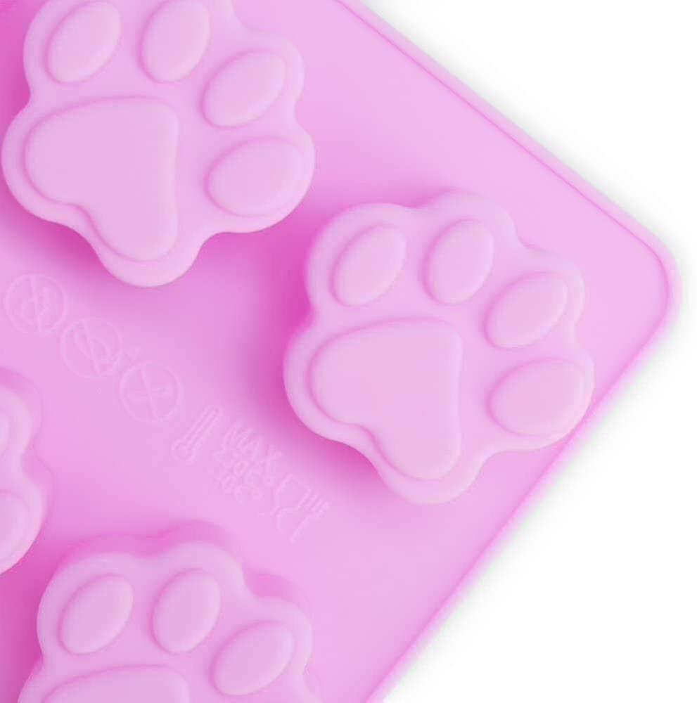 Puppy Dog Paw And Bone Silicone Molds， Non-stick Food Grade Silicone Molds For Chocolate， Candy， Jel